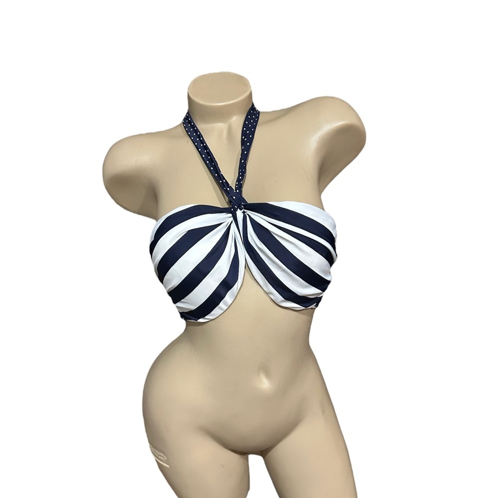 Sunproof by weatherproof Swim Bikini Too Navy White Sz 13 NWOT